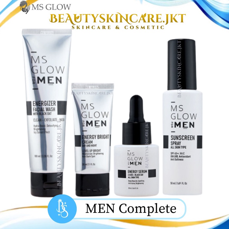 Restock idJj8J3 Ms Glow For Men Skincare Pria Paket Complete  Ms Glow For Men Paket Basic  Facial Wa