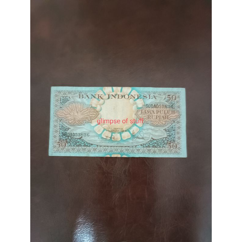 uang kuno 50 rupiah tahun 1959