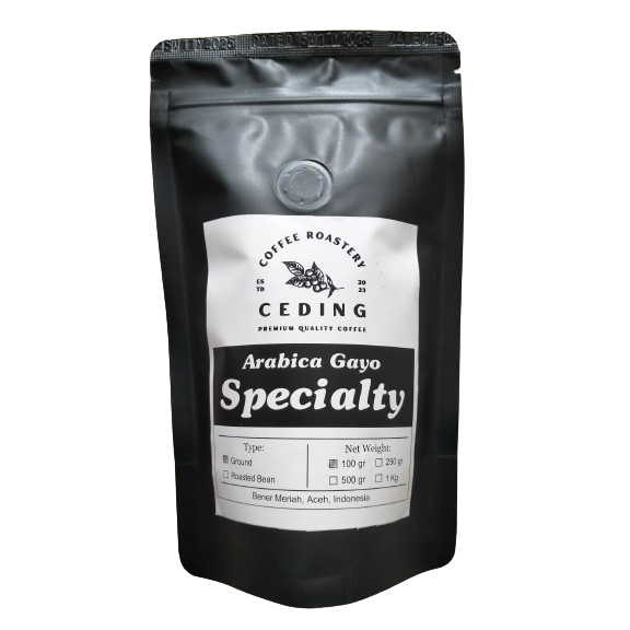 

Kopi Arabica Gayo Specialty 100 Gr | Ceding Coffee