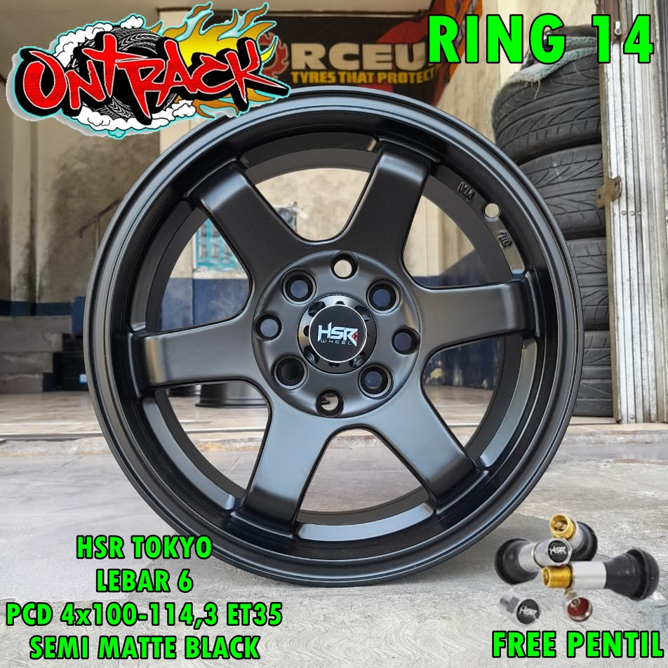 VELG BOIL RING 14 TOKYO HSR PELEK RACING R14 AIR EV BRIO AVANZA DLL