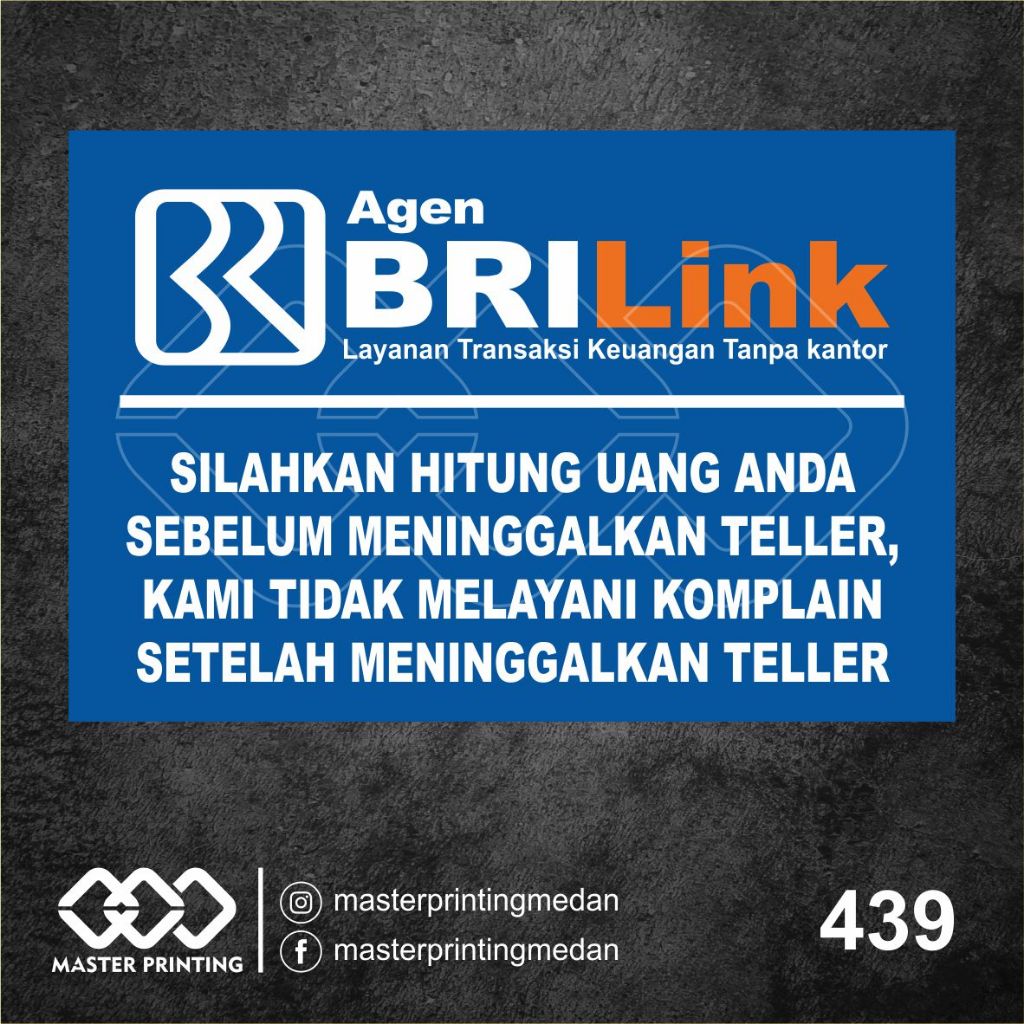 

439 - Stiker Agen BRILink, Sticker Vinyl, Cutting, Premium, Tahan Air, Termurah, dan Bisa Custom