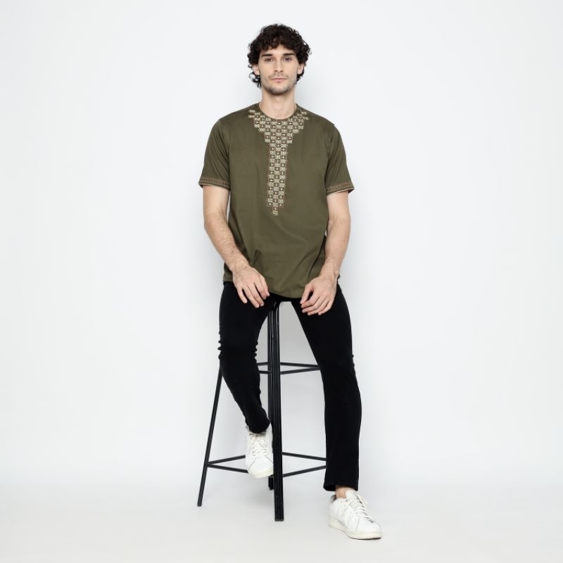 baju koko Al-Achwan ZAYN OLIVE bisa couple ayah dan anak tersedia big size jumbo