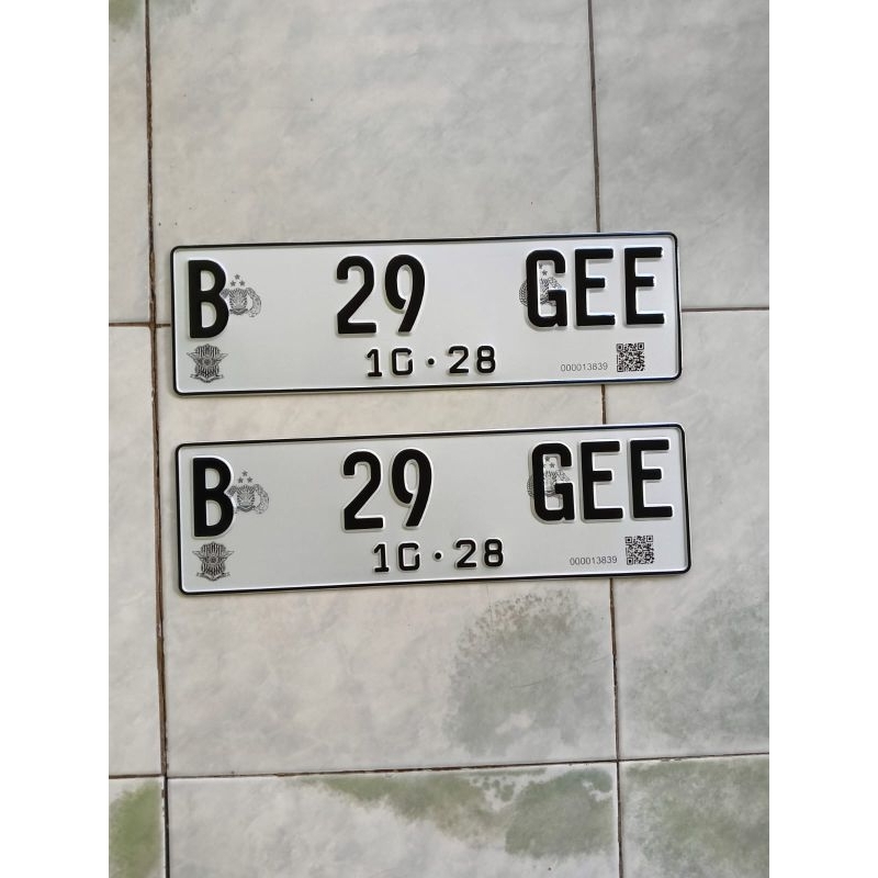 Plat Nomor Custom Plat Nomor Mobil Custom Plat Mobil Reflective Plat Mobil Putih Reflective Plat Mob