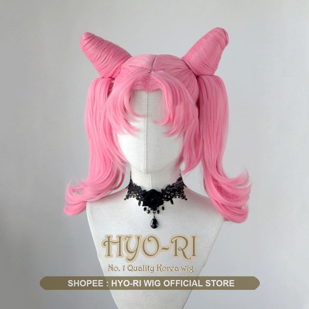 HYO-RI WIG : WIG CHIBIUSA WIG SAILOR CHIBI MOON SMALL LADY WIG COSPLAY ANIME SAILORMOON ANIME SAILOR