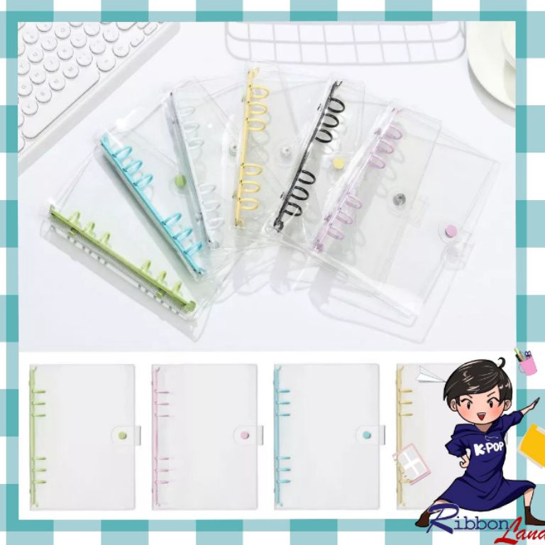 

Terbaik A5 A6 Biner Besi Warna Transparan 6 Ring Q9