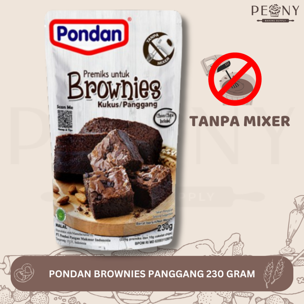 

PONDAN BROWNIES KUKUS / TEPUNG BROWNIES INSTAN 230 GRAM