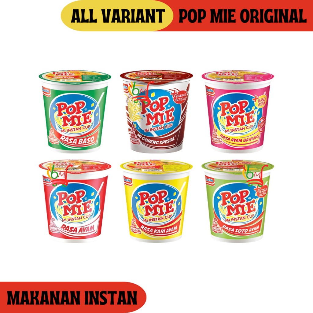 Pop Mie Mie instan dalam Cup Kemasan Jumbo