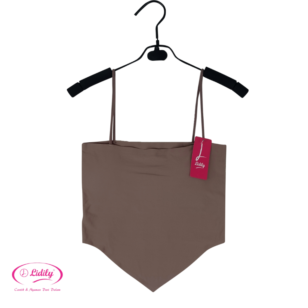 Lidily - Tanktop Bra Kemben | Atasan Sexy Crop Top Seamless DDG2209 Kamisol Outfit Korean Girl