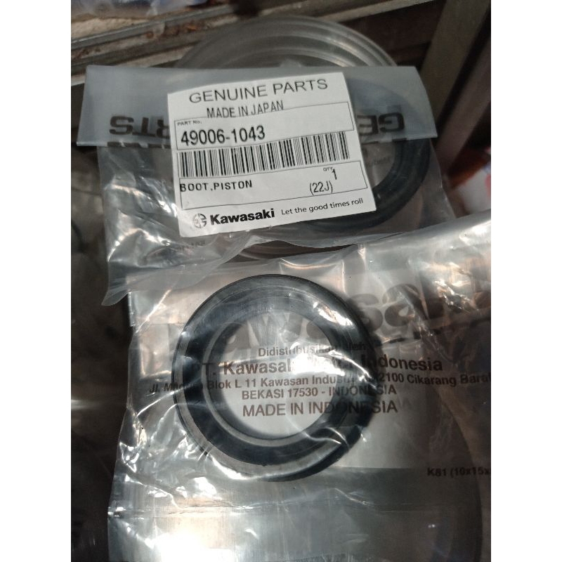 seal sil debu boot piston kaliper rem kawasaki binter merzy kz200 mercy merci