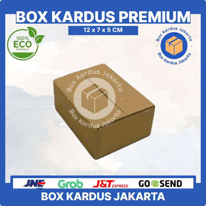 

KARDUS BOX JAKARTA POLOS Uk. 12x7x5 CM