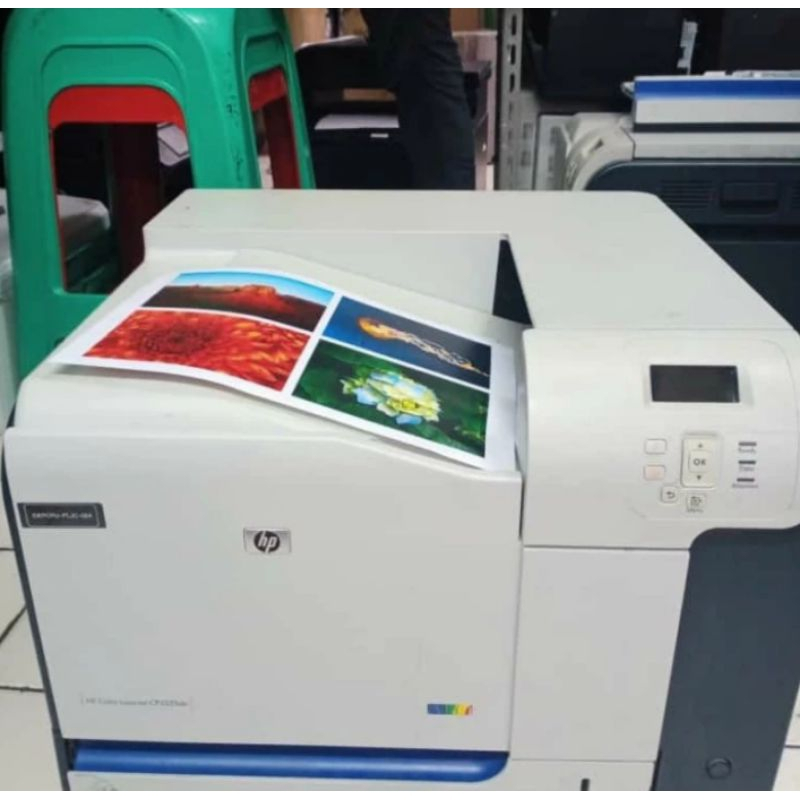 Printer hp LaserJet cp3525dn printer cetak stiker color A4/F4