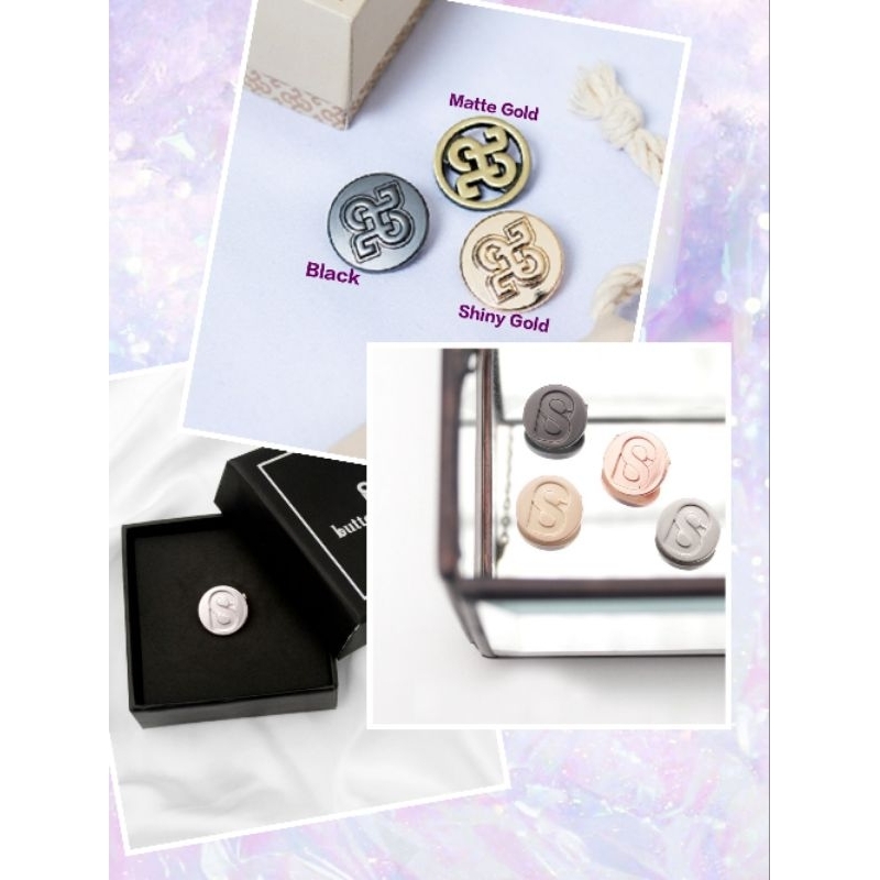 Buttonscarves Round Signature Brooch, Vintage Brooch, Heaven Lights Bros Autonoma, Ayu Lestari Petit