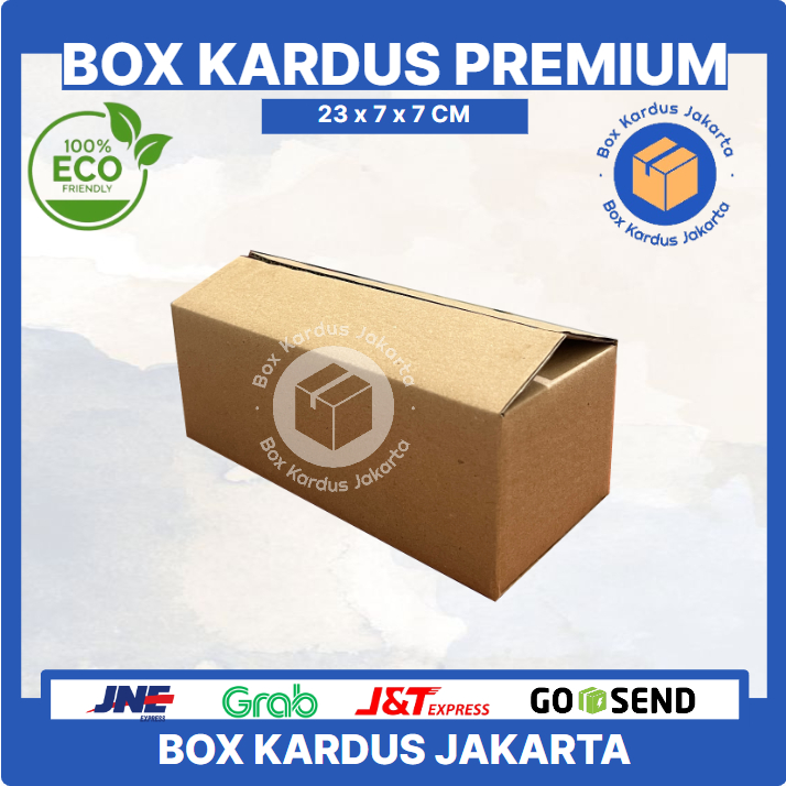

KARDUS BOX JAKARTA POLOS Uk. 23x7x7 CM