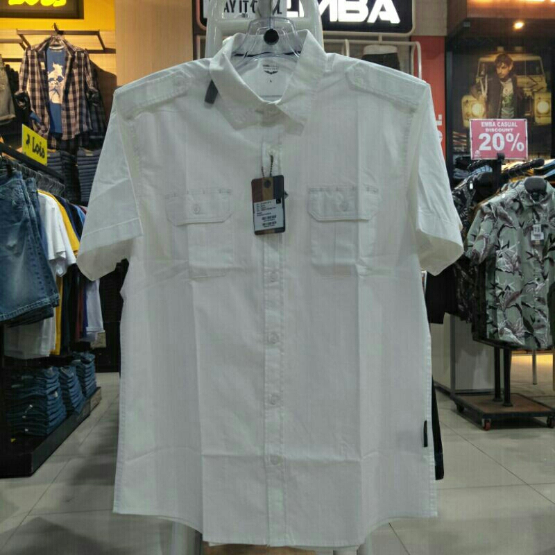 emba kemeja polos saku 2 pangkat / baju kerja / baju kantor lengan pendek