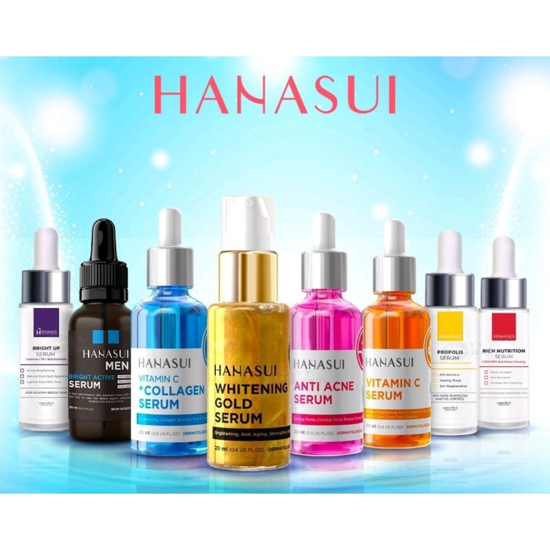 HANASUI Serum Vit C + Collagen | Serum Anti Acne | Serum Vitamin C | Whitening GOLD | BRIGHT SERUM  