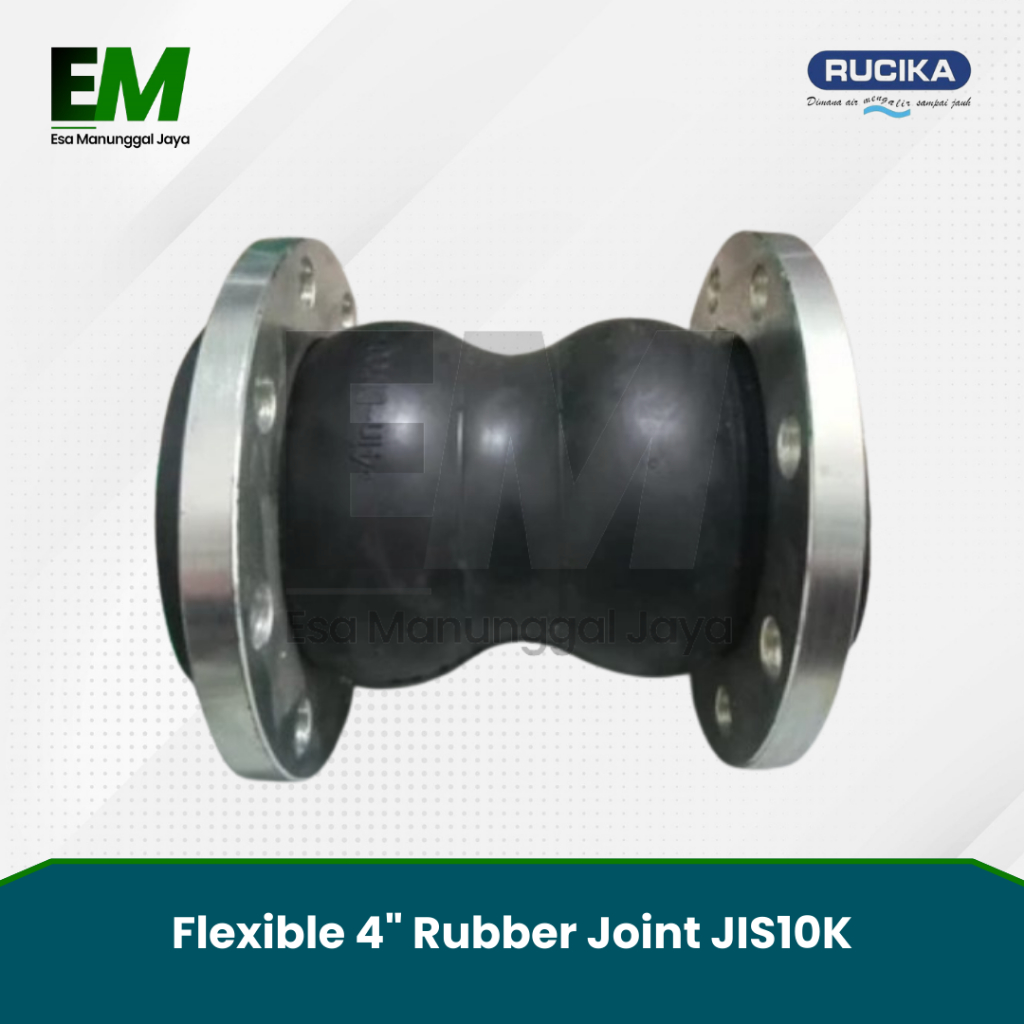 Flexible Rubber Joint 4" 2 Gelombang / Flexible 4" Rubber Joint JIS10K