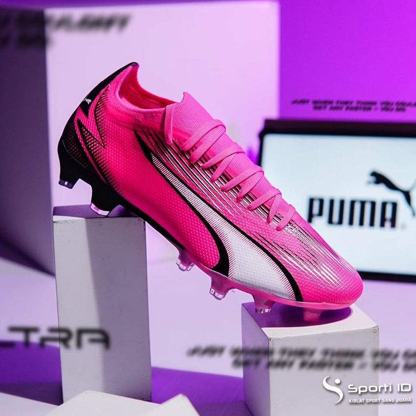 Sepatu Bola Puma Ultra Match FG/AG - Poison Pink 107754-01 Original