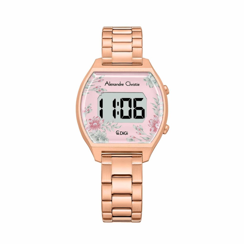 Alexandre Christie ACF9396 LHBRGPN Jam Tangan Wanita Digital