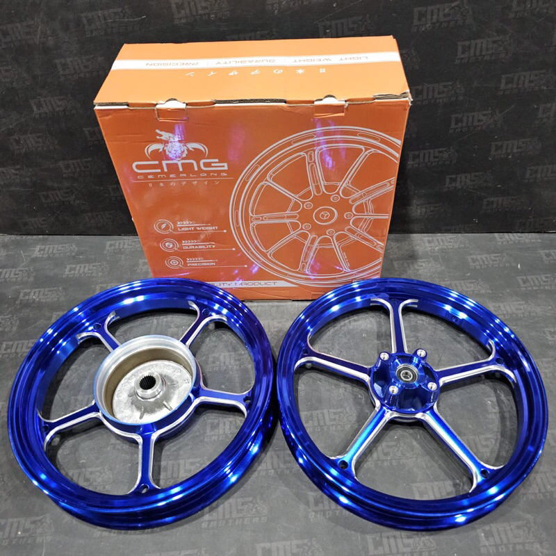 Velg Velek CMG X-Mode X Mode 505 R14 Honda Vario 125 150 Old New Biru