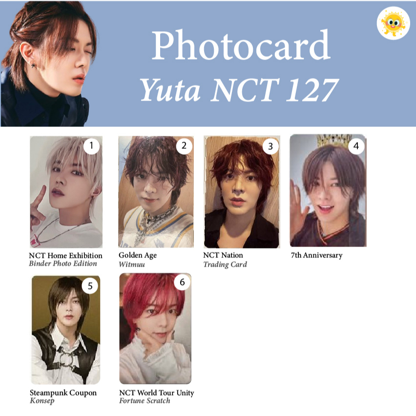 [OFFICIAL] NCT YUTA PHOTOCARD