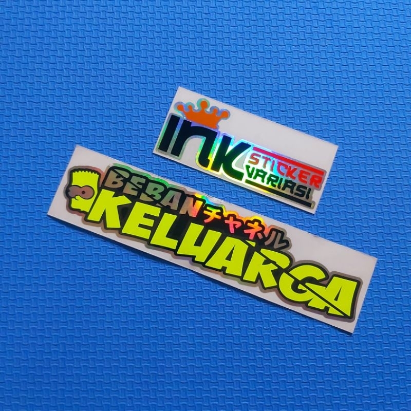 

Sticker Beban keluarga cutting