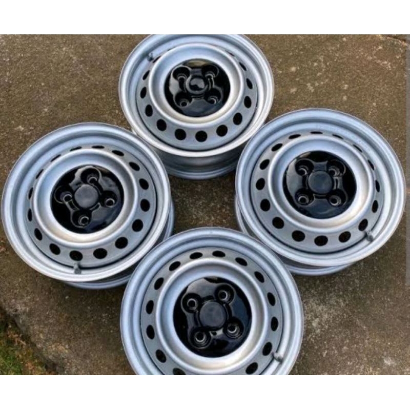 4 velg kaleng R14 pcd 100+ dop + ban 175/65 karimun kotak wagon atoz visto datsun brio calya sigra