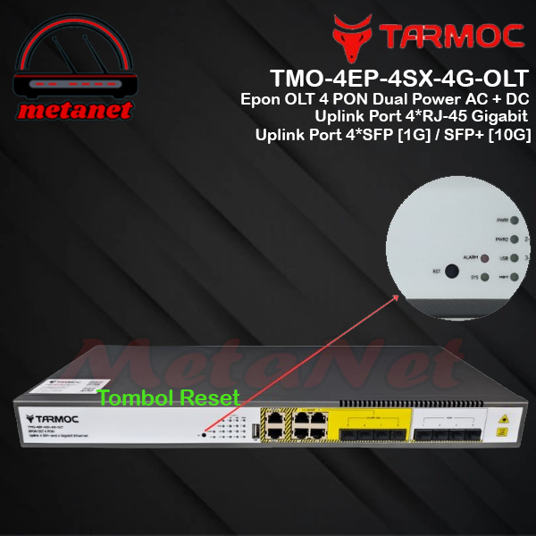 Tarmoc TMO-4EP-4SX-4G-OLT | OLT EPON 4 PON ( Bukan OLT HSGQ E04R 4 PON )