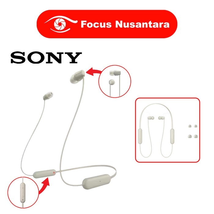 SONY WI-C100 Wireless In-Ear Headphones Sony WIC100 WI C100 GARANSI RESMI