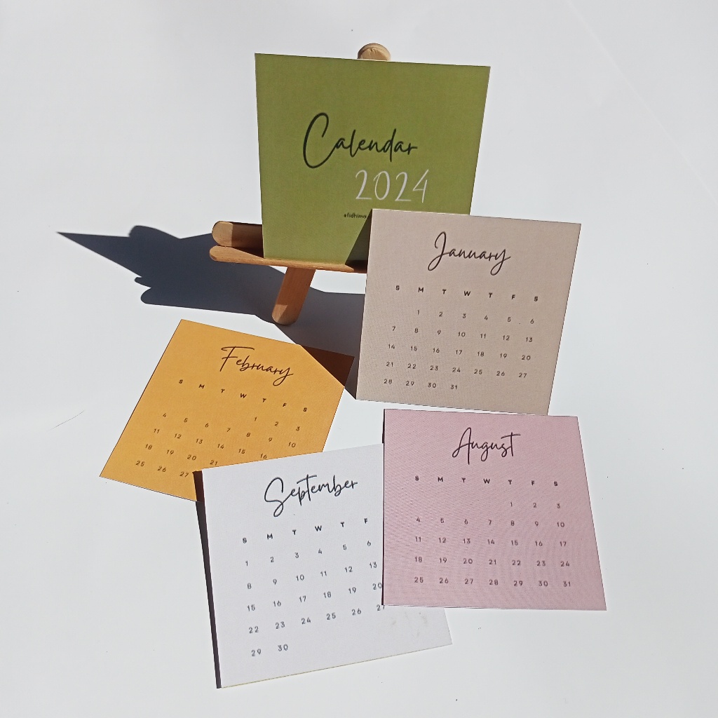 

CP001 / Kalender Jurnal Kalender Journaliing Sticker Calendar Calendar 2024 / Kalender PersegI