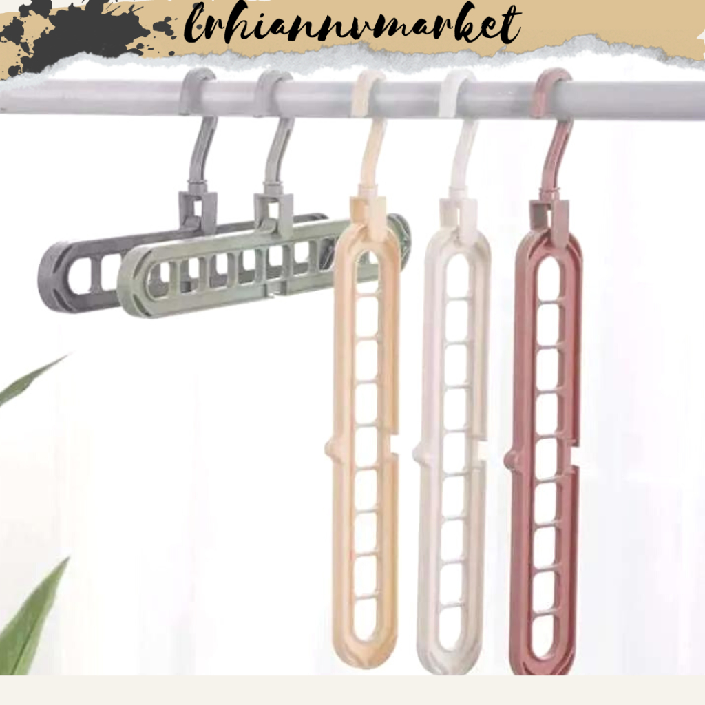 Magic Hanger Instant 9 in 1 / Gantungan Baju Ajaib / Gantungan Baju 9 in 1||GANTUNGAN BAJU 9IN1 MAGI