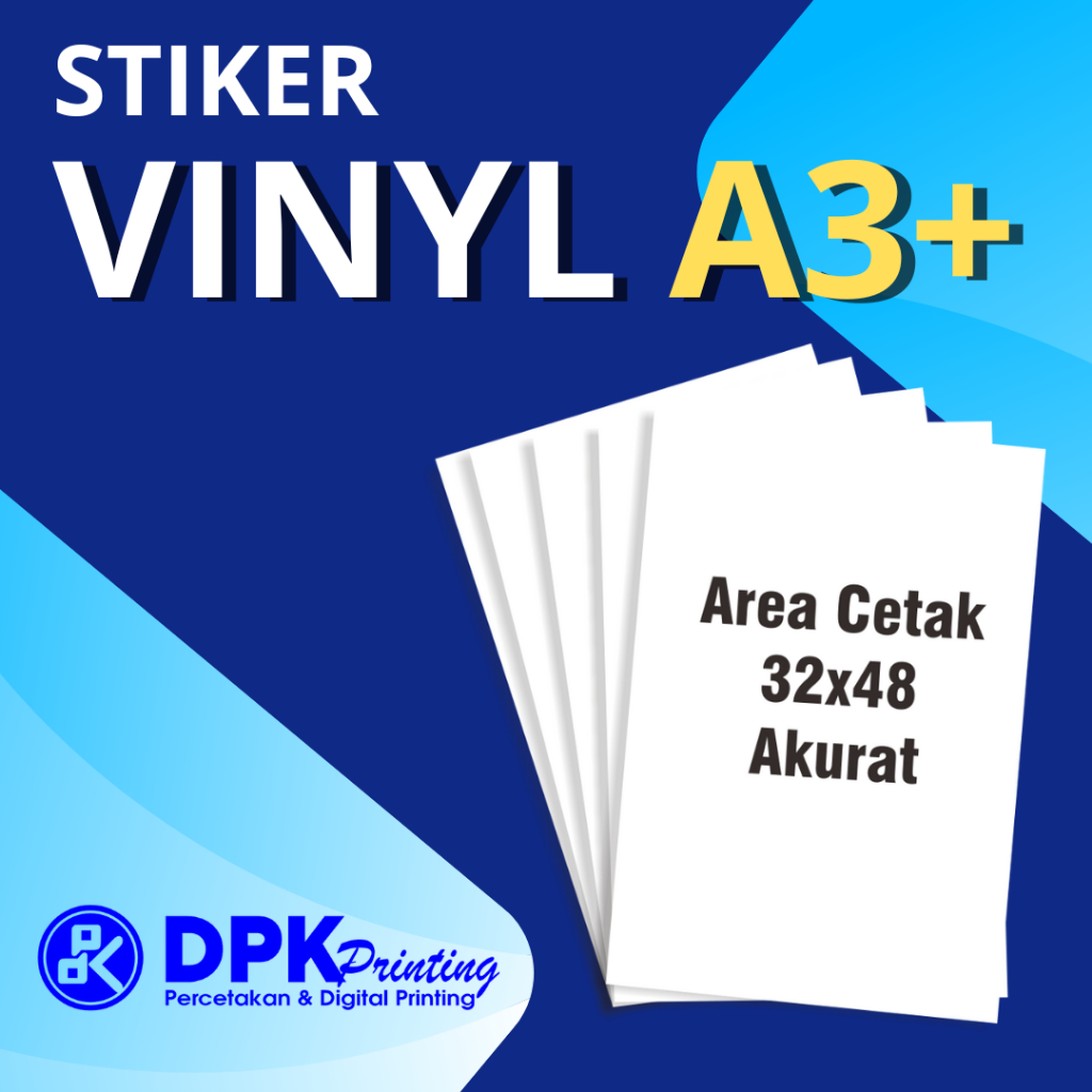 

CETAK STIKER VINYL A3+ MURAH / PRINT A3+ STIKER VINYL / STIKER LABEL / STIKER KEMASAN / STIKER AQIQAH
