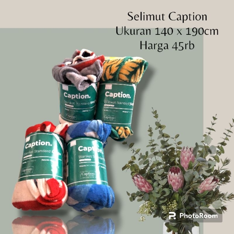 BLANKET SELIMUT BULU DEWASA - ANAK CAPTION LEMBUT HALUS ukuran 140x190cm
