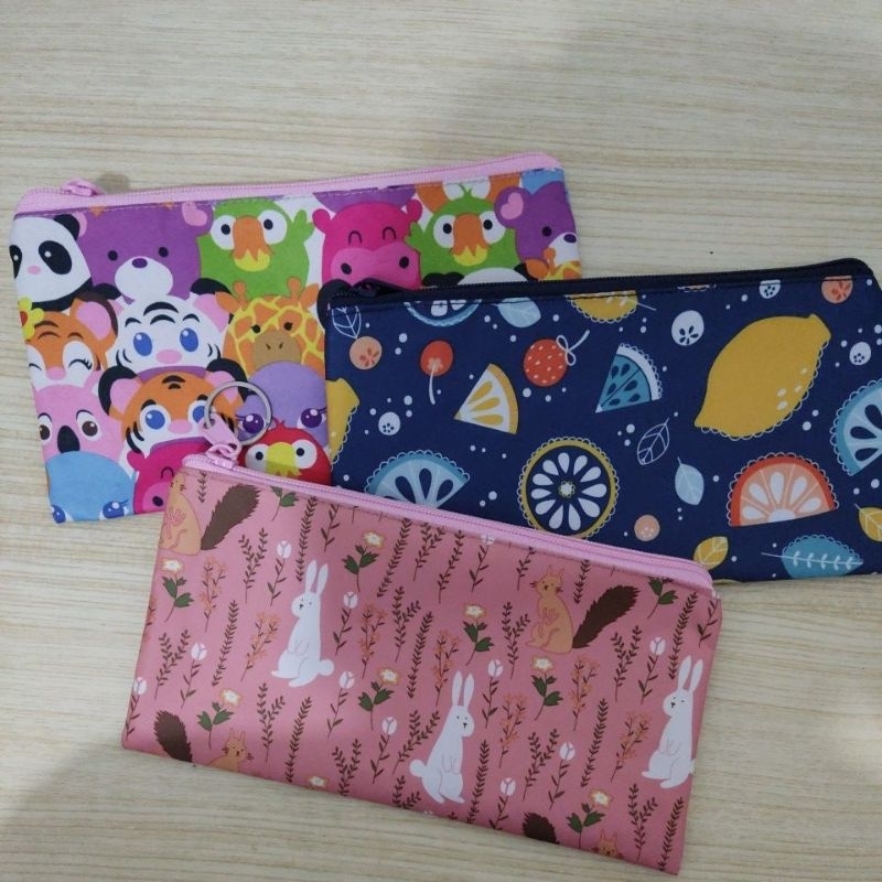 

Sale Cuci Gudang Dompet kosmetik Tempat Pensil ATK dompet serbaguna cute animal, little rabbit, navy fruit