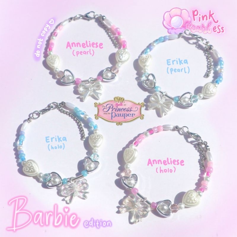 Barbie beads Bracelet/ Gelang barbie manik Erika Anneliese - Pinkpearless