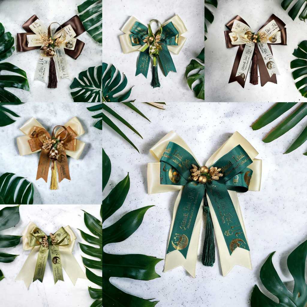 1PC - APLIKASI PITA HAMPERS LEBARAN JUMBO/ PITA JADIAN IDUL FITRI/PITA HIASAN HAMPERS IDUL FITRI