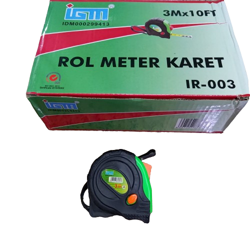 Meteran Karet IGM 5m IR-003 Grosiran Meteran Karet IGM Murah Meriah tidak murahan 5m IGM IR-003 Miri