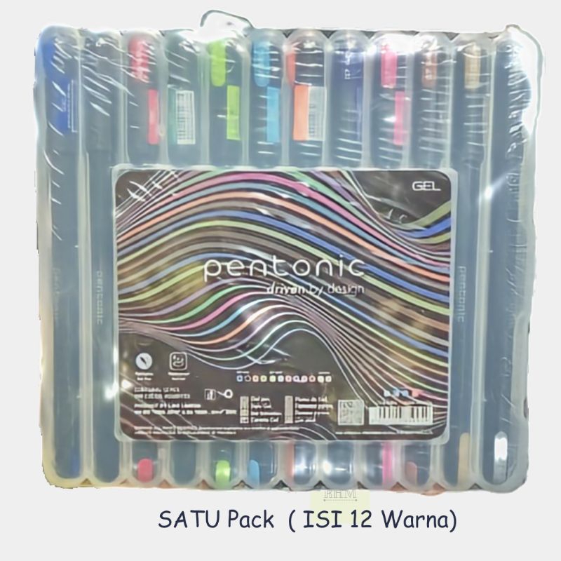 

Pulpen warna Pentonic / Pulpen gel warna / Pen Color Pentonic gel 12 warna