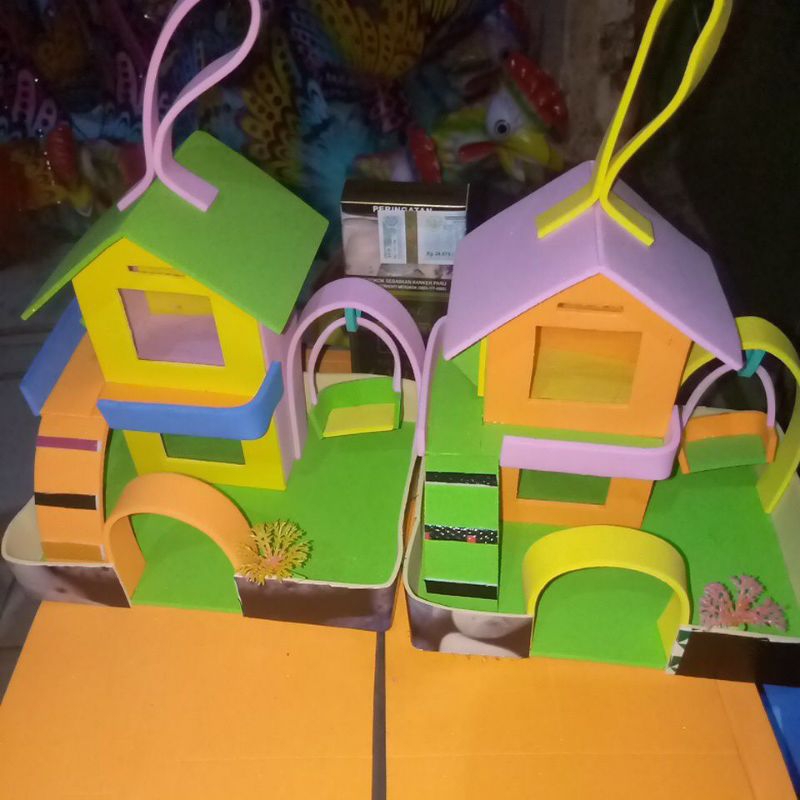 rumah kelomang tingkat rakitan 10 pcs
