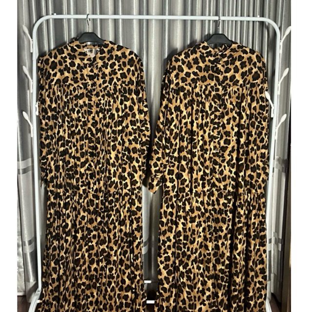 Jasmin Gamis Rampel Rayon Premium Motif Macan Leopard