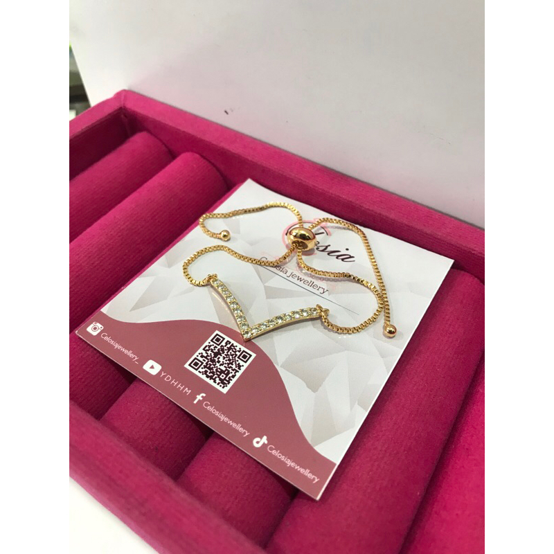 Gelang Aurel serut TITANIUM