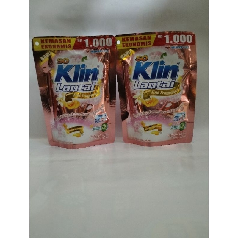 So Klin Lantai Pouch Fine Fragrance 52ml