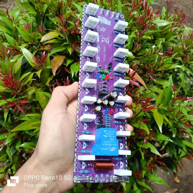 Pcb tr final 10 set Toshiba+Speaker protector+Led indikator Double layer 25cm pcb tr transistor fina