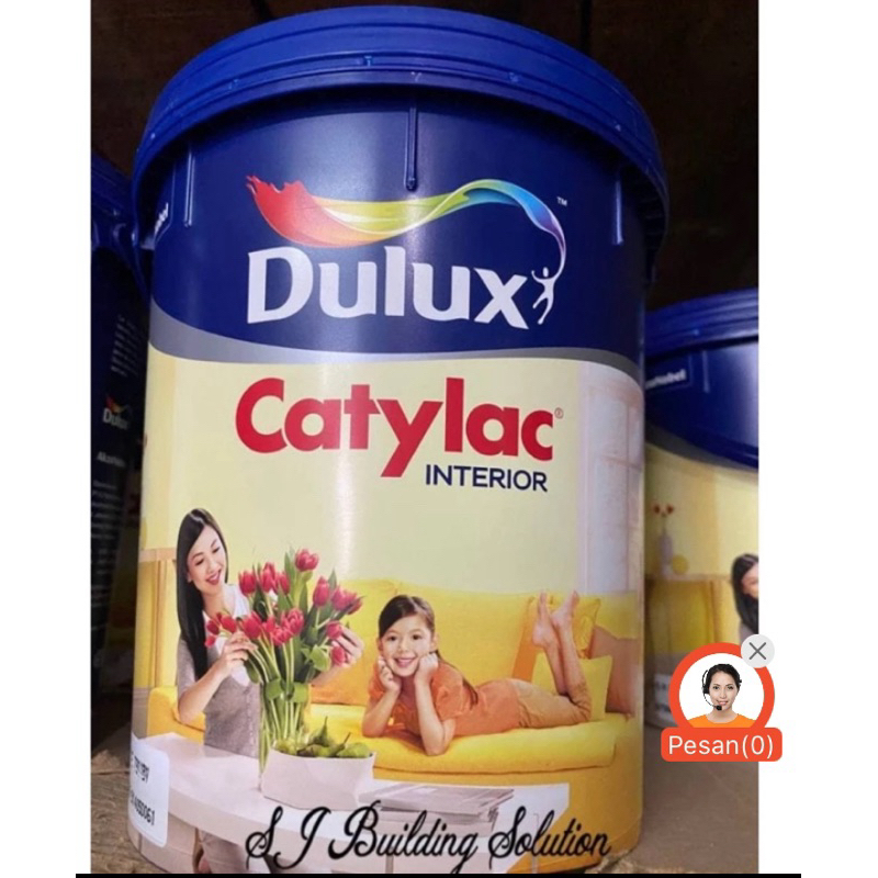 Cat Tembok Dulux Catylac Interior Smoke Grey 40346 5 kg Warna Warn Sesuai Katalog