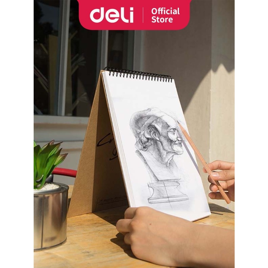 

Deli Sketch book B5 40 lembar kraft paper vertikal 73601
