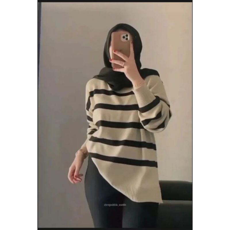SWEATER RAJUT WANITA OVERSIZE ATASAN WANITA BLOUSE RAJUT JUMBO