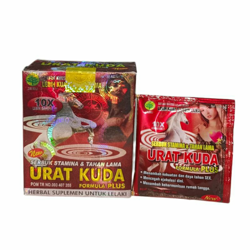 Urat Kuda Serbuk Formula PLUS isi 10 Bungkus Original