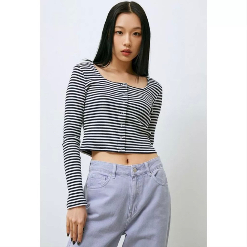 Spao Square Cardigan Top