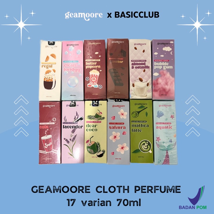 Hot Selling  BPOM GEAMOORE CLOTHES PERFUME  PARFUM BAJU