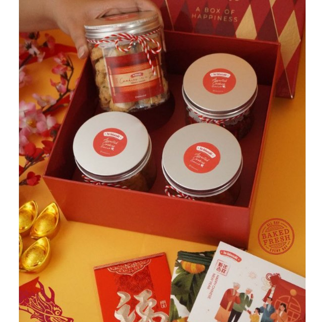 

le biscuit - Imlek & Valentine Hampers - 4 Jar Soft Cookies