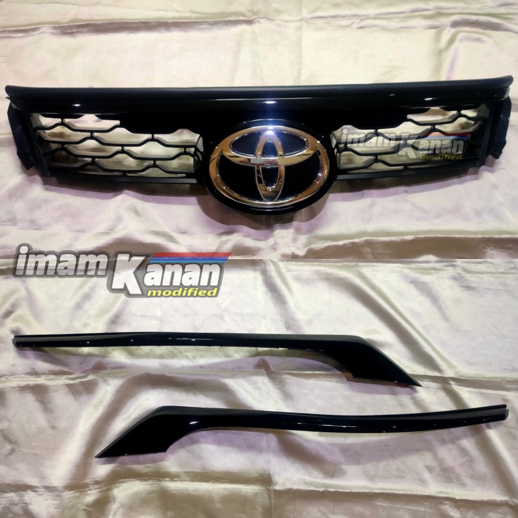 front grill gril grille bumper atas depan fortuner legender origilal grill fortuner legender lis hea